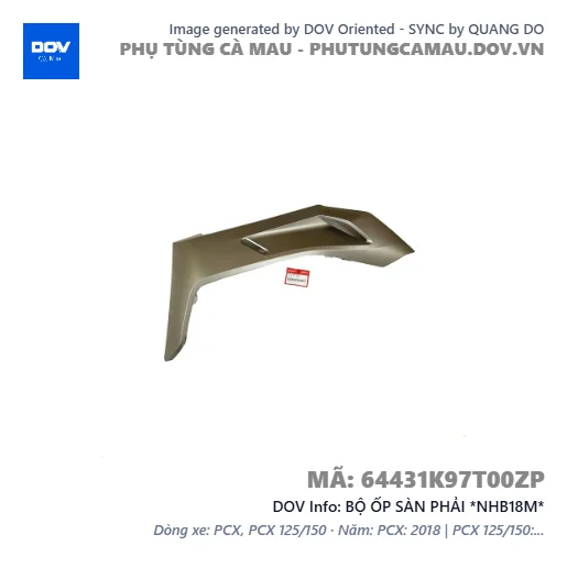 BỘ ỐP SÀN PHẢI *NHB18M*  — 64431K97T00ZP