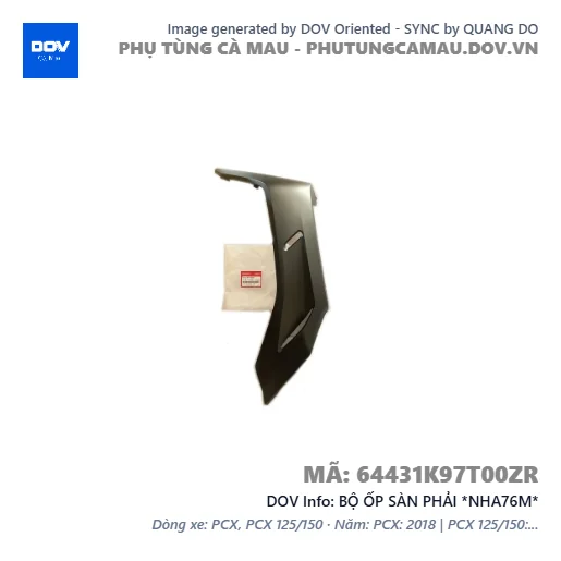 BỘ ỐP SÀN PHẢI *NHA76M*  — 64431K97T00ZR