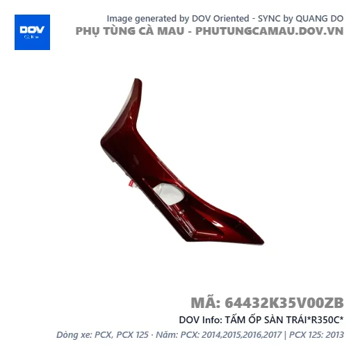 TẤM ỐP SÀN TRÁI*R350C*  — 64432K35V00ZB