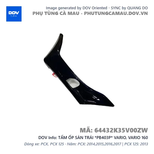 TẤM ỐP SÀN TRÁI *PB403P* VARIO, VARIO 160 — 64432K35V00ZW