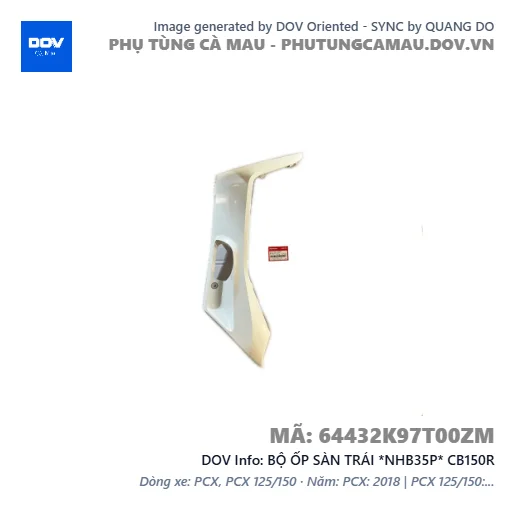 BỘ ỐP SÀN TRÁI *NHB35P* CB150R — 64432K97T00ZM