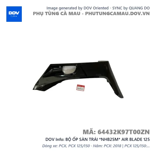 BỘ ỐP SÀN TRÁI *NHB25M* AIR BLADE 125 — 64432K97T00ZN