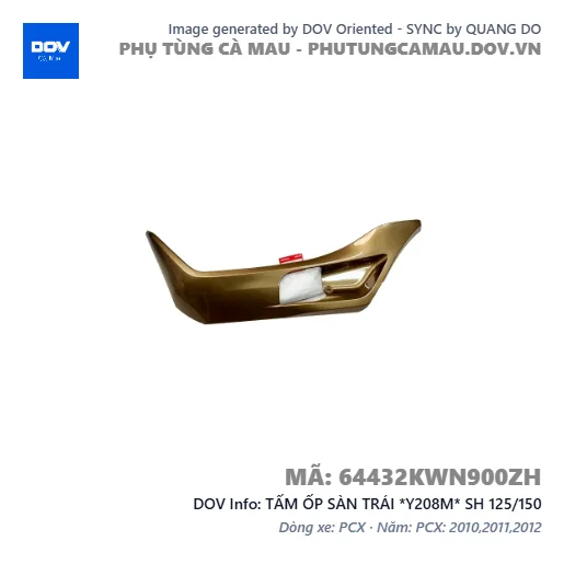TẤM ỐP SÀN TRÁI *Y208M* SH 125/150 — 64432KWN900ZH