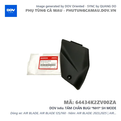TẤM CHẮN BUGI *NH1* SH MODE — 64434K2ZV00ZA