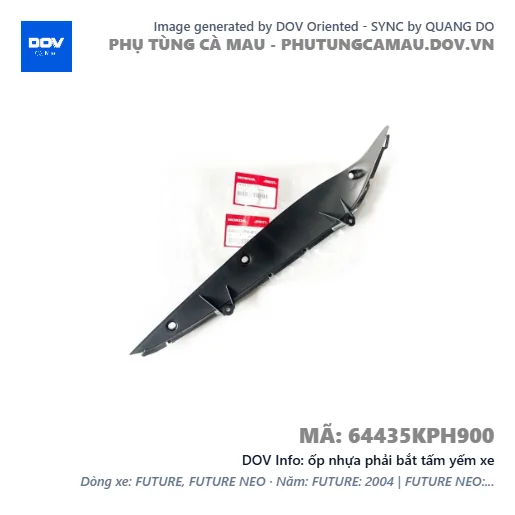 ốp nhựa phải bắt tấm yếm xe  — 64435KPH900