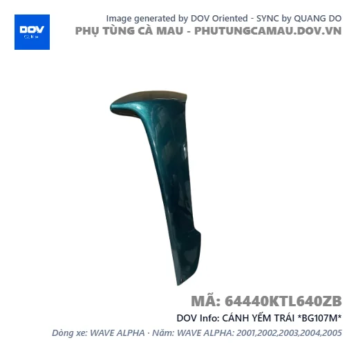 CÁNH YẾM TRÁI *BG107M*  — 64440KTL640ZB