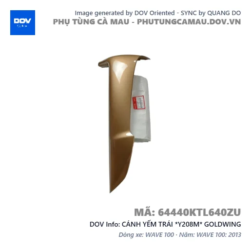 CÁNH YẾM TRÁI *Y208M* GOLDWING — 64440KTL640ZU