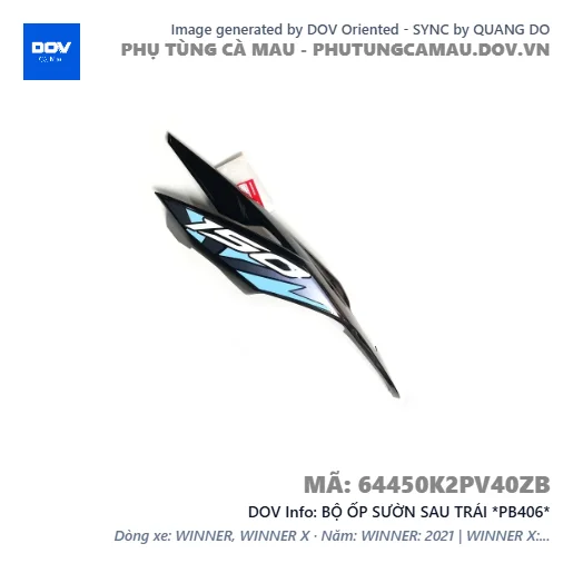 BỘ ỐP SƯỜN SAU TRÁI *PB406*  — 64450K2PV40ZB