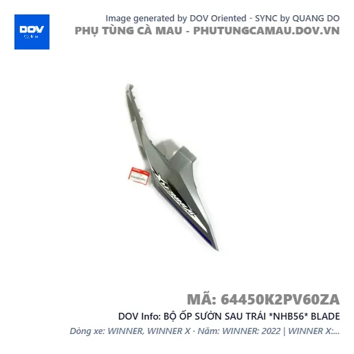 BỘ ỐP SƯỜN SAU TRÁI *NHB56* BLADE — 64450K2PV60ZA