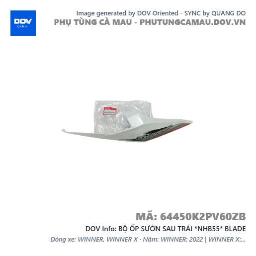 BỘ ỐP SƯỜN SAU TRÁI *NHB55* BLADE — 64450K2PV60ZB