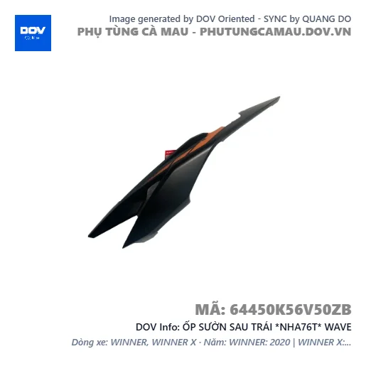 ỐP SƯỜN SAU TRÁI *NHA76T* WAVE — 64450K56V50ZB