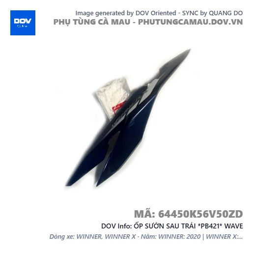 ỐP SƯỜN SAU TRÁI *PB421* WAVE — 64450K56V50ZD