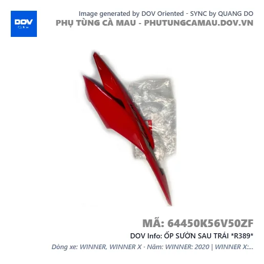 ỐP SƯỜN SAU TRÁI *R389*  — 64450K56V50ZF