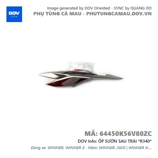 ỐP SƯỜN SAU TRÁI *R340*  — 64450K56V80ZC