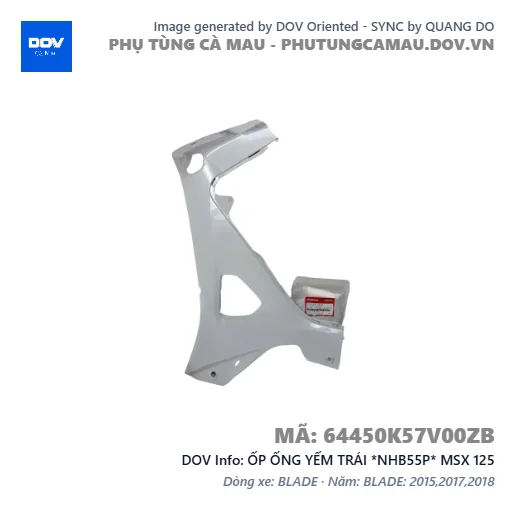 ỐP ỐNG YẾM TRÁI *NHB55P* MSX 125 — 64450K57V00ZB