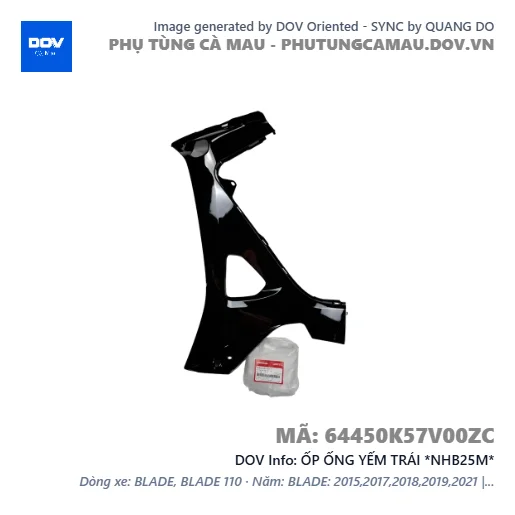 ỐP ỐNG YẾM TRÁI *NHB25M*  — 64450K57V00ZC