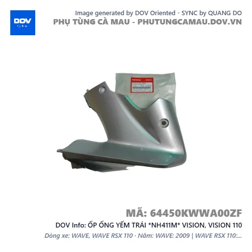 ỐP ỐNG YẾM TRÁI *NH411M* VISION, VISION 110 — 64450KWWA00ZF