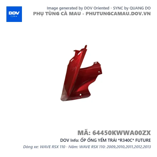 ỐP ỐNG YẾM TRÁI *R340C* FUTURE — 64450KWWA00ZX