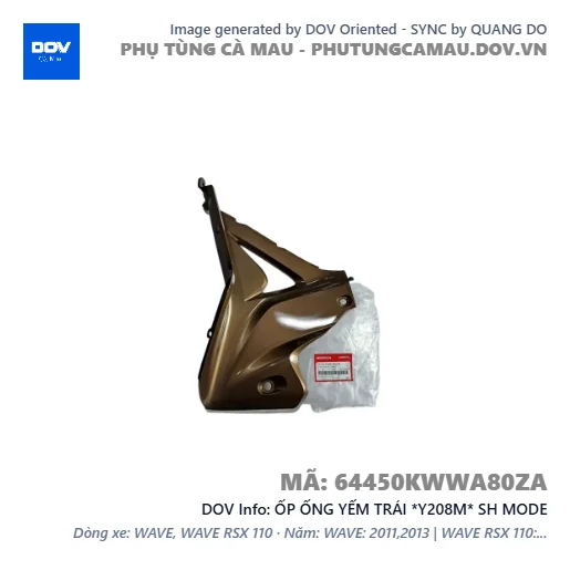 ỐP ỐNG YẾM TRÁI *Y208M* SH MODE — 64450KWWA80ZA