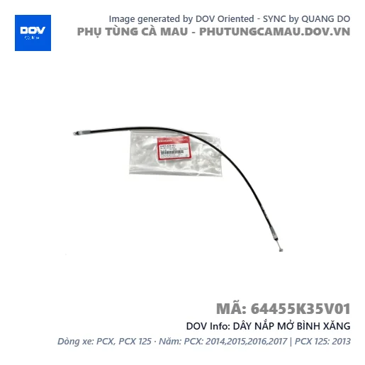 DÂY NẮP MỞ BÌNH XĂNG  — 64455K35V01