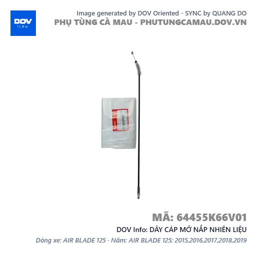 DÂY CÁP MỞ NẮP NHIÊN LIỆU  — 64455K66V01