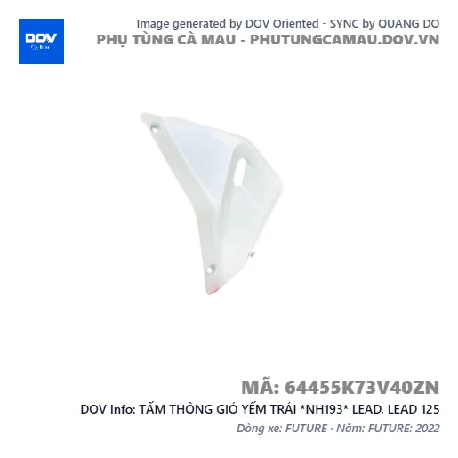 TẤM THÔNG GIÓ YẾM TRÁI *NH193* LEAD, LEAD 125 — 64455K73V40ZN