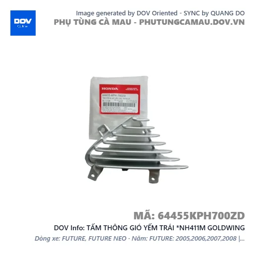 TẤM THÔNG GIÓ YẾM TRÁI *NH411M GOLDWING — 64455KPH700ZD