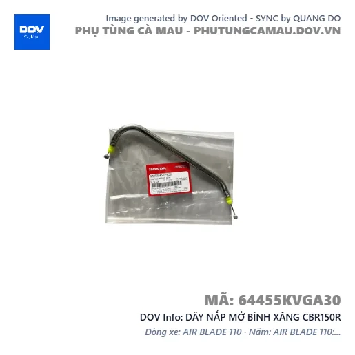 DÂY NẮP MỞ BÌNH XĂNG CBR150R — 64455KVGA30