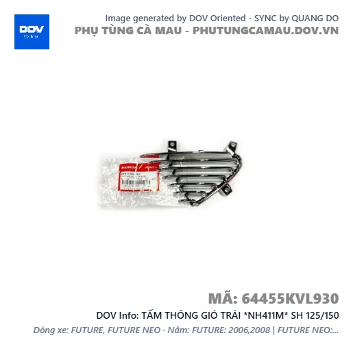 TẤM THÔNG GIÓ TRÁI *NH411M* SH 125/150 — 64455KVL930