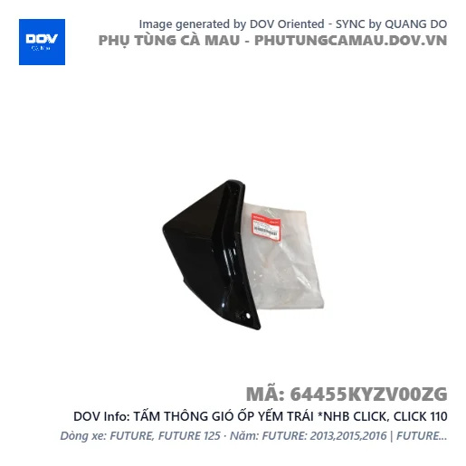 TẤM THÔNG GIÓ ỐP YẾM TRÁI *NHB CLICK, CLICK 110 — 64455KYZV00ZG