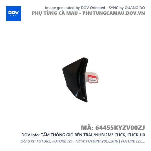 TẤM THÔNG GIÓ BÊN TRÁI *NHB12M* CLICK, CLICK 110 — 64455KYZV00ZJ