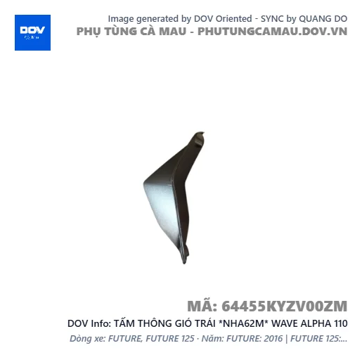TẤM THÔNG GIÓ TRÁI *NHA62M* WAVE ALPHA 110 — 64455KYZV00ZM