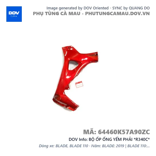 BỘ ỐP ỐNG YẾM PHẢI *R340C*  — 64460K57A90ZC