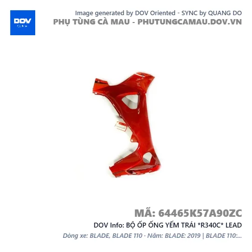 BỘ ỐP ỐNG YẾM TRÁI *R340C* LEAD — 64465K57A90ZC
