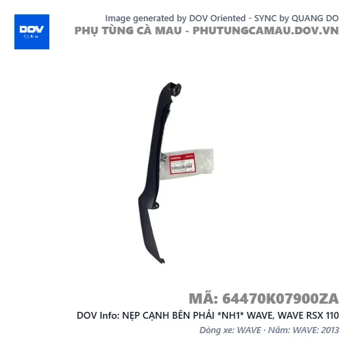 NẸP CẠNH BÊN PHẢI *NH1* WAVE, WAVE RSX 110 — 64470K07900ZA