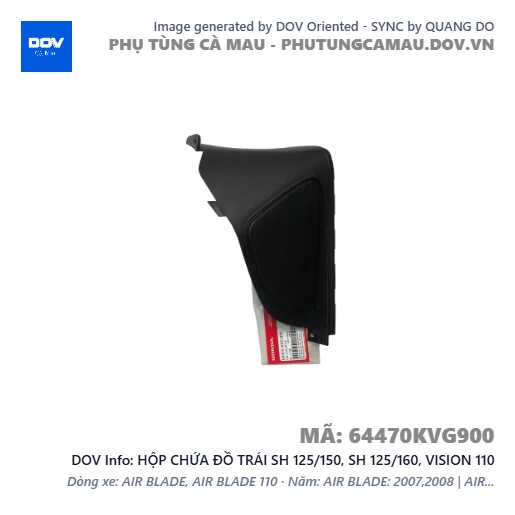 HỘP CHỨA ĐỒ TRÁI SH 125/150, SH 125/160, VISION 110 — 64470KVG900