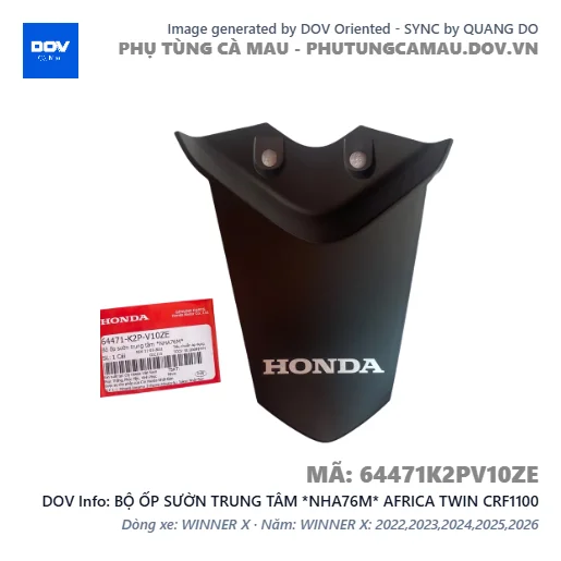 BỘ ỐP SƯỜN TRUNG TÂM *NHA76M* AFRICA TWIN CRF1100 — 64471K2PV10ZE