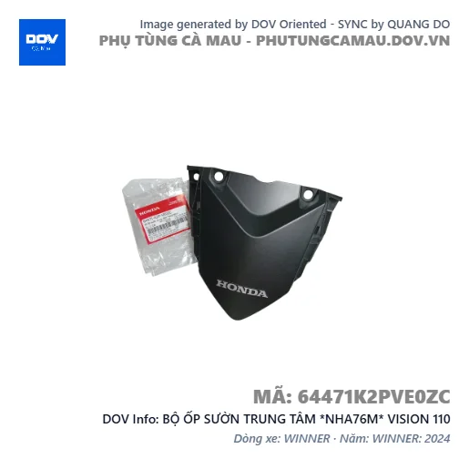 BỘ ỐP SƯỜN TRUNG TÂM *NHA76M* VISION 110 — 64471K2PVE0ZC