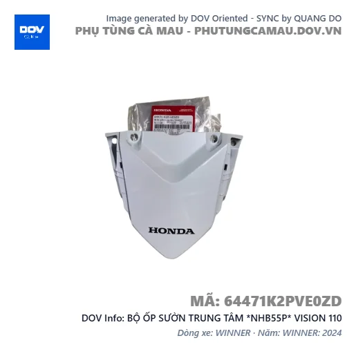 BỘ ỐP SƯỜN TRUNG TÂM *NHB55P* VISION 110 — 64471K2PVE0ZD