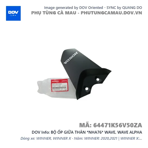 BỘ ỐP GIỮA THÂN *NHA76* WAVE, WAVE ALPHA — 64471K56V50ZA