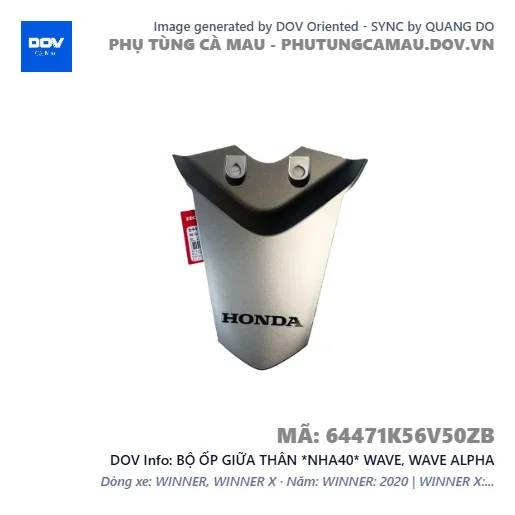 BỘ ỐP GIỮA THÂN *NHA40* WAVE, WAVE ALPHA — 64471K56V50ZB
