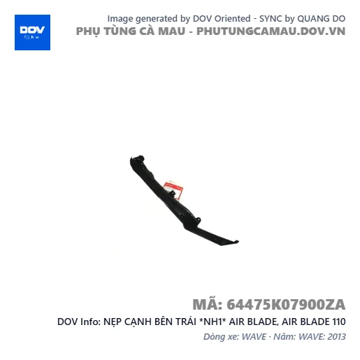 NẸP CẠNH BÊN TRÁI *NH1* AIR BLADE, AIR BLADE 110 — 64475K07900ZA