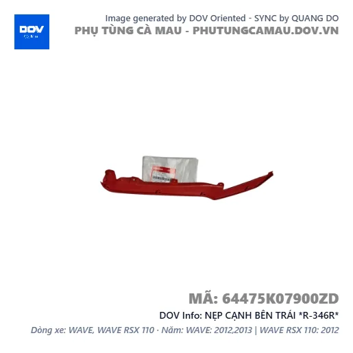 NẸP CẠNH BÊN TRÁI *R-346R*  — 64475K07900ZD