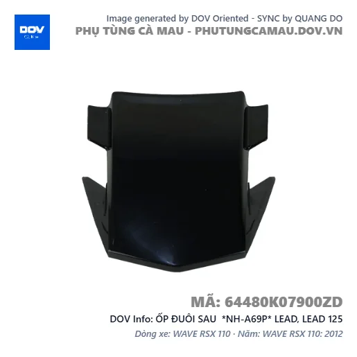 ỐP ĐUÔI SAU *NH-A69P* LEAD, LEAD 125 — 64480K07900ZD