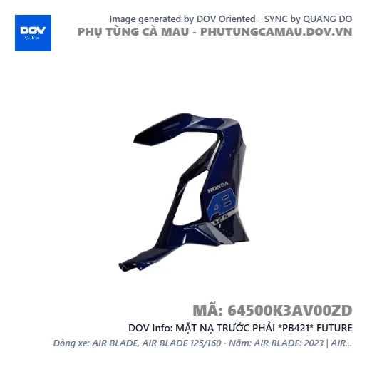 MẶT NẠ TRƯỚC PHẢI *PB421* FUTURE — 64500K3AV00ZD