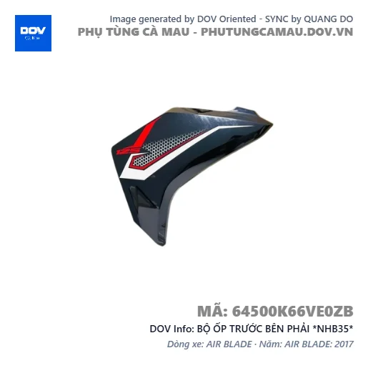 BỘ ỐP TRƯỚC BÊN PHẢI *NHB35*  — 64500K66VE0ZB