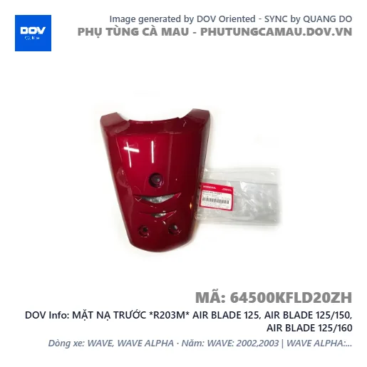 MẶT NẠ TRƯỚC *R203M* AIR BLADE 125, AIR BLADE 125/150, AIR BLADE 125/160 — 64500KFLD20ZH