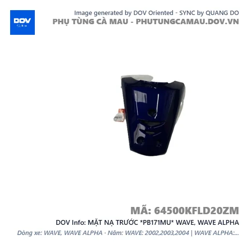 MẶT NẠ TRƯỚC *PB171MU* WAVE, WAVE ALPHA — 64500KFLD20ZM