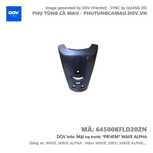 Mặt nạ trước *PB141M* WAVE ALPHA — 64500KFLD20ZN