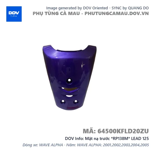 Mặt nạ trước *RP138M* LEAD 125 — 64500KFLD20ZU